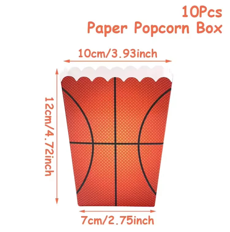 Basketball Birthday Decoration Disposable Tableware Basketball Party Paper Plates Napkins Basketball Birthday Baby Shower Decor