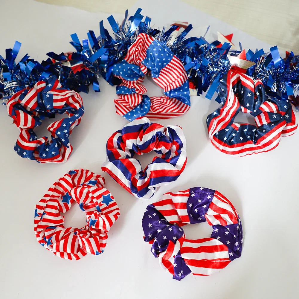 Independence Day Party Photo Props Spiral Pendant I Love USA Banner Balloon July 4th Day Christmas New Year Party Decoration