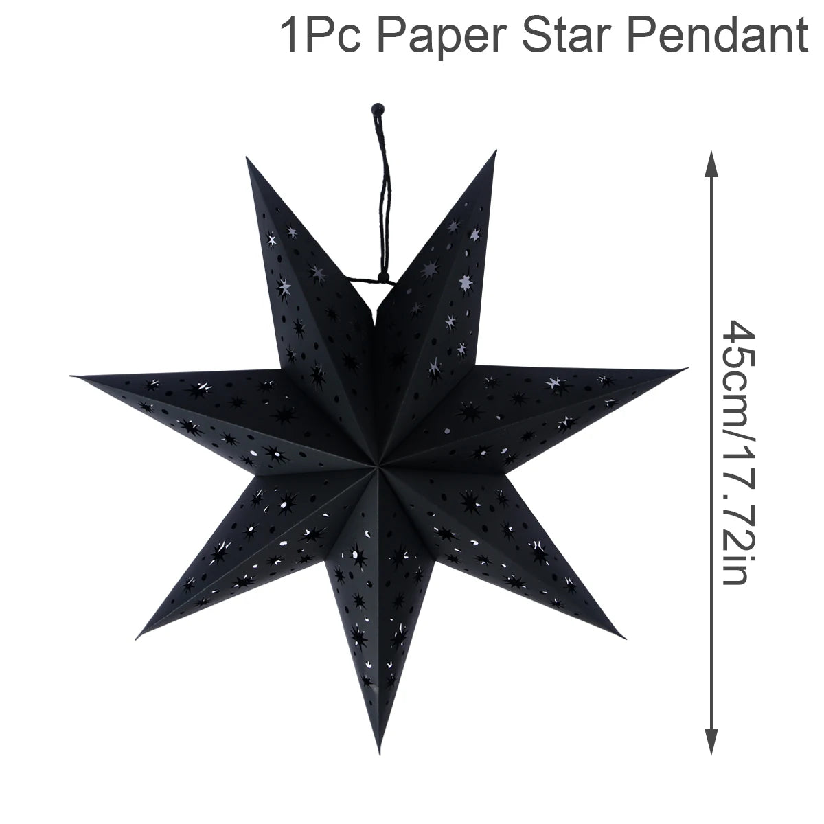 Hollow Star Hanging Pendants Ramadan Decorations 2025 for Home Ramadan Islamic Muslim Party Gifts Eid Mubarak Home Decorations