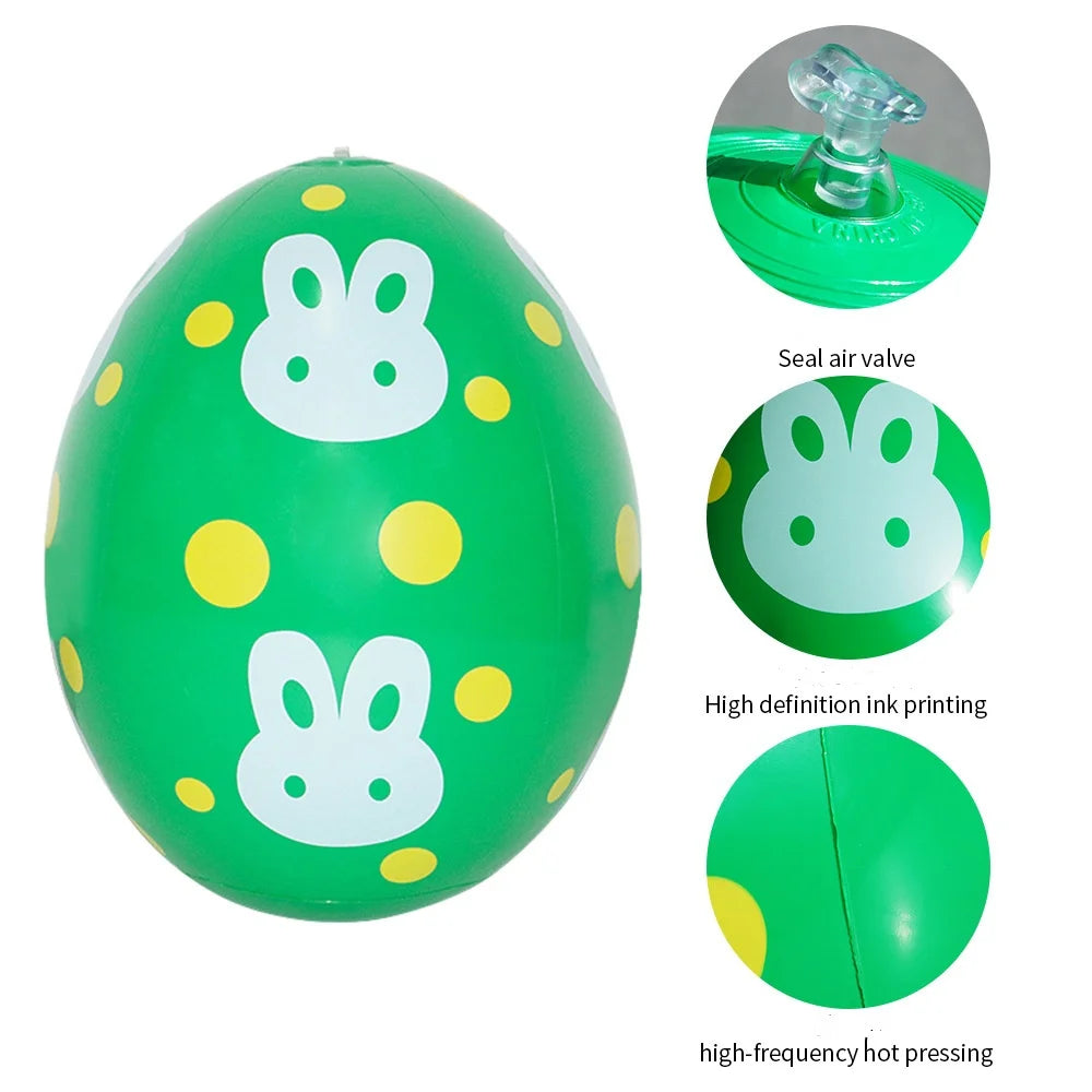 Easter Decoration Giant Egg Pvc Inflatable Ball Outdoor Garden Pendant Ornament 35x27cm Balloon Party Easter Egg Decors For Yard