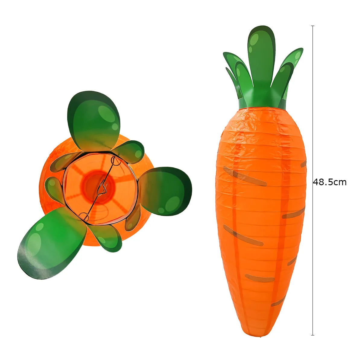 Easter Paper Plates Carrot Shape Disposable Plates Easter Spring Party Dessert Supplies for Holiday Home Dining Table Decoration