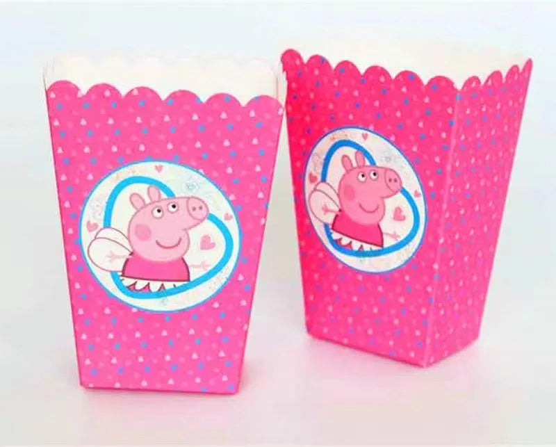 Cartoon Pig Family Birthday Party Balloon Decoration Set for Girls, Disposable Party Tableware Banner, Baby Shower Birthday Hat