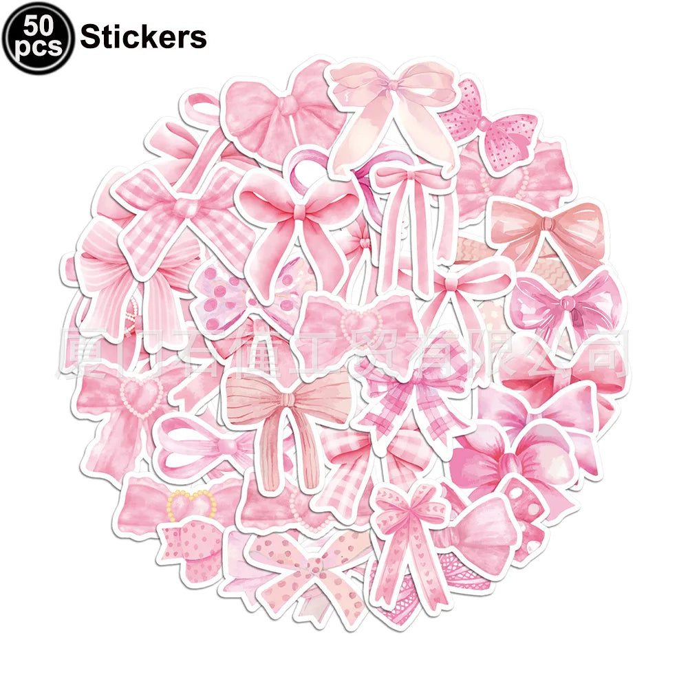 Pink Bow Plates Cups Napkins Forks for Coquette Birthday Decoration Pink Bow Theme Party Supplies for Girls Birthday Party Decor