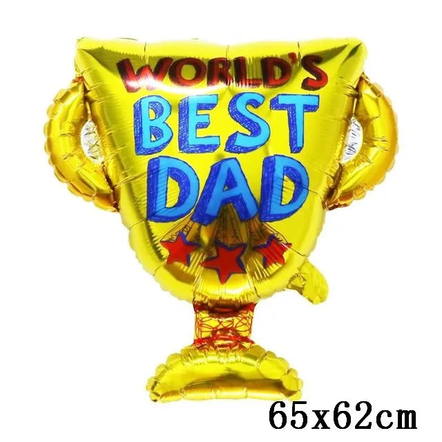 Spanish Super Dad Balloons Happy Father's Day Foil Helium Ball Father Mother Party Decoration Home Scene DIY Arrangement