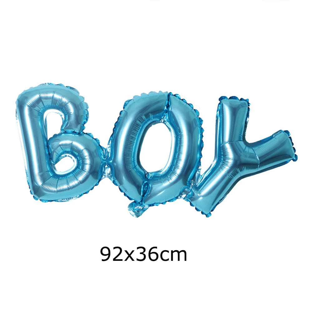 Boy Or Girl Foil Balloons Gender Reveal Decorations Supplies Baby Shower Pink Blue Latex Ballon Kids Birthday Party Globos Decor