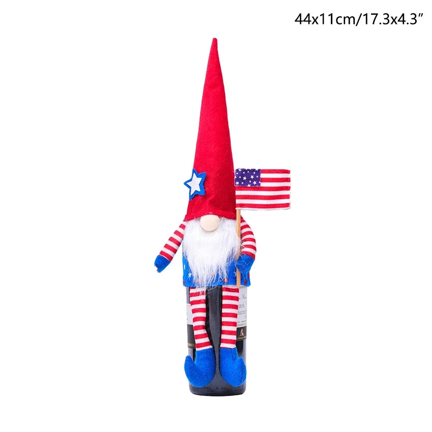 16 Styles American Independence Day Decoration Gnome Doll Patriotic Veterans Day Plush Gnome Doll 4th of July Decor Easter Gnome