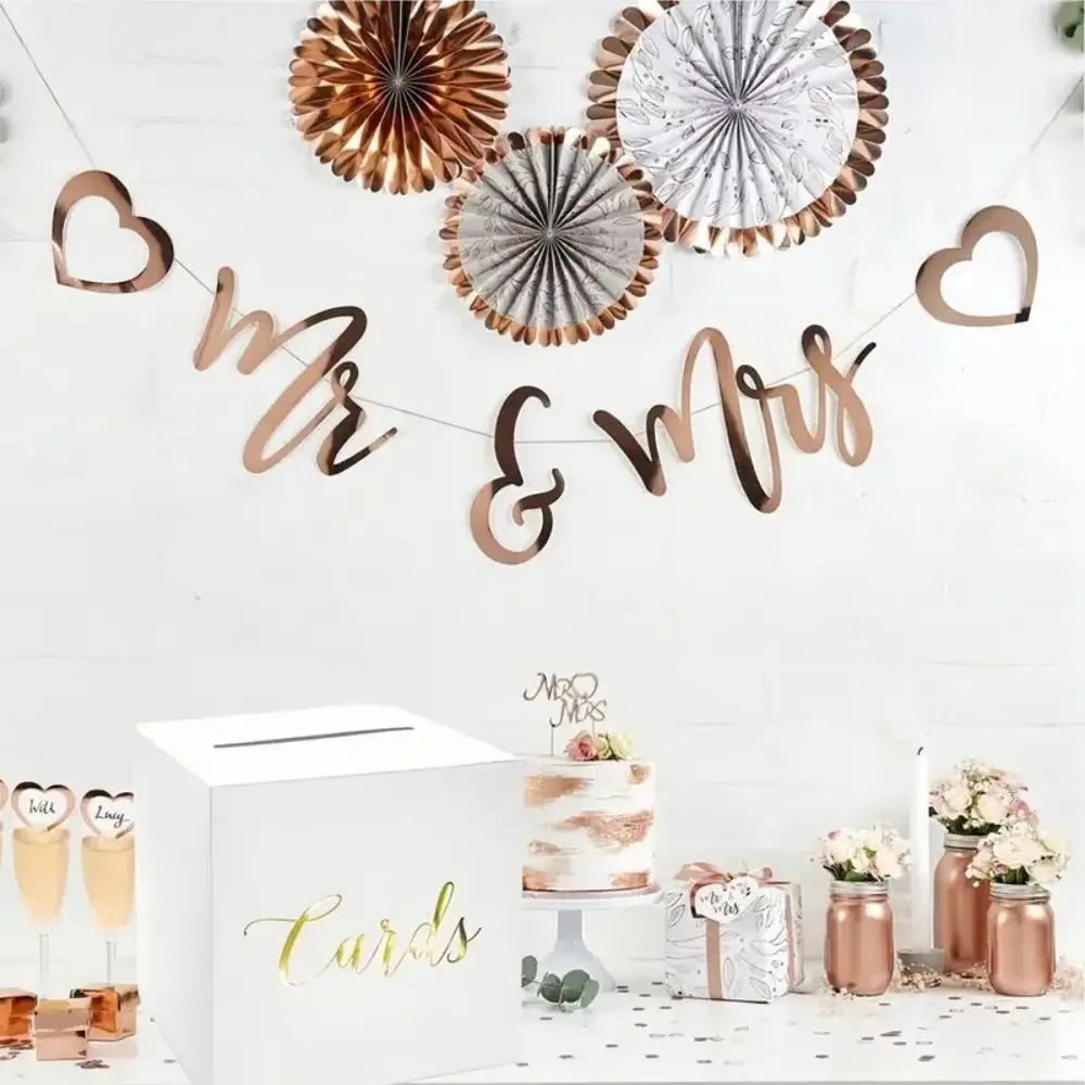 1set White Card Boxes Wedding Voting Game Box Wedding Reception Envelope Money Card Receiving Box Decor Supplies Accessories