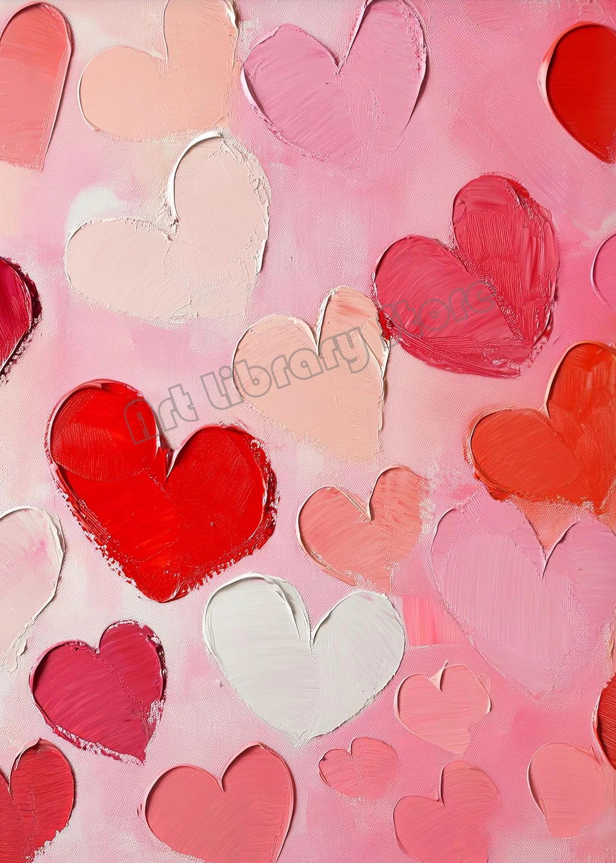 Retro Cute Pink Cherries Bow Heart Lollipop Love Valentine Illustration Poster Canvas Painting Wall Pictures Modern Home Decor