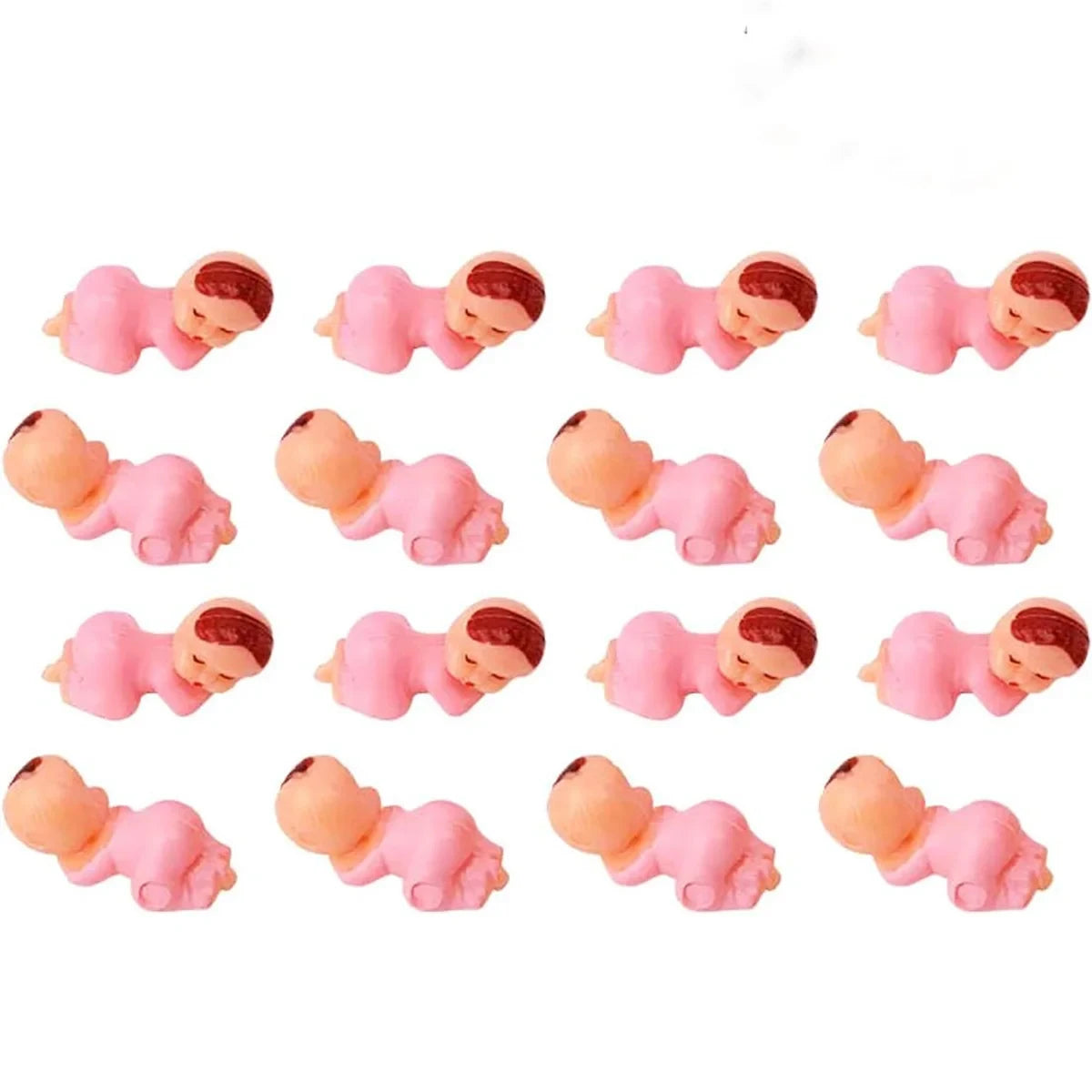 60/30Pcs Pink Blue Mini Plastic Babies D boy or girl gender reveal Ice Cube Game Baby shower Party Favors Decorations