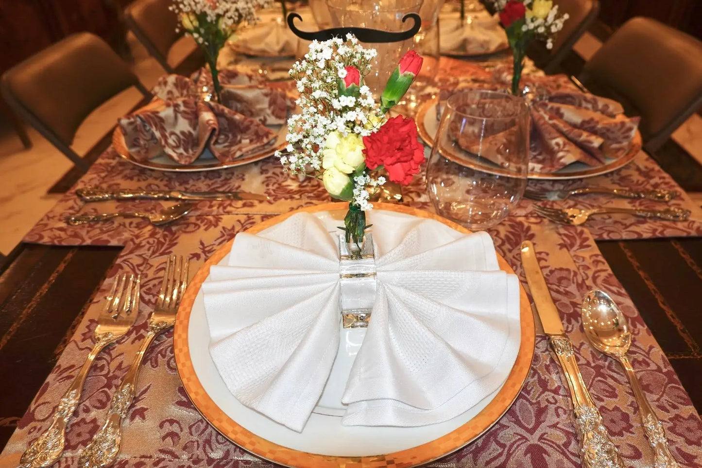 4-20Pcs Acrylic Napkin Rings Clear Napkin Holders Mini Flower Bud Vase for Wedding Birthday Banquet Table Decor