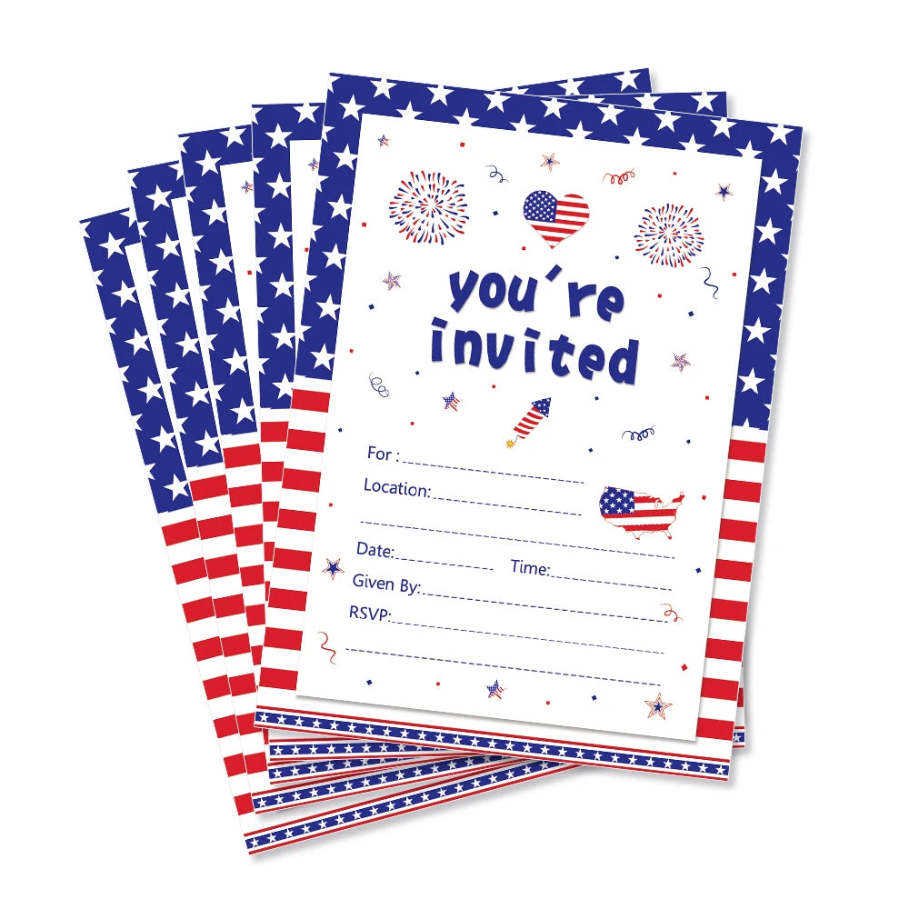 July 4th Day Independence Day Party Photobooth Props, Temporary Tattoo, Tablecover, Cake Stand, Washi Tape, Scrapbook Paper