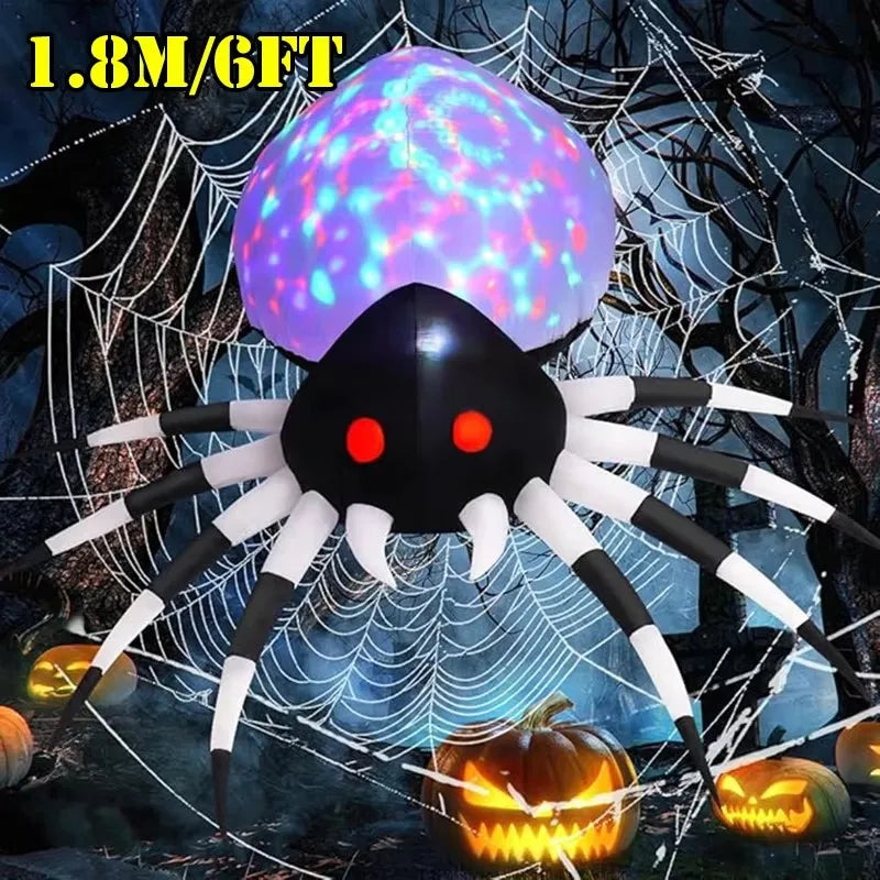 Halloween Inflatable Arch Toys Model Built-in LED Light Pumpkin Prop Outdoor Indoor Home Garden Party Terror Decoration