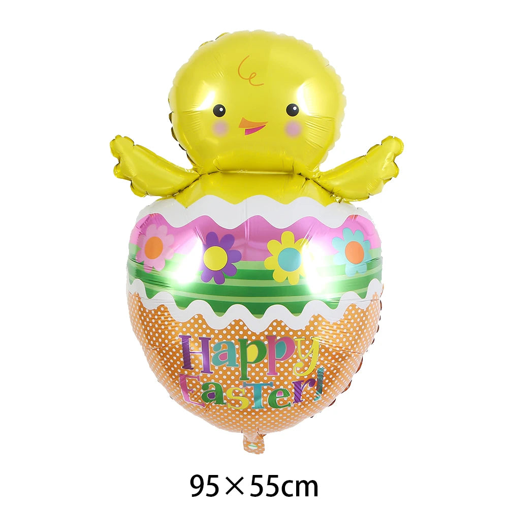 Easter Theme Disposable Tableware Cute Cartoon Bunny Rabbit Pattern Paper Plates Cups Napkins Kids Favor Easter Party Decoration