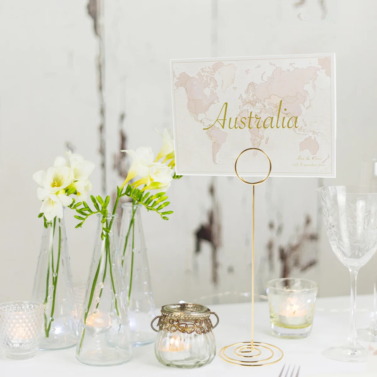 36/12pc Place Card Holder Photo Clip Stand Memo Note Holder Wedding Table Number Name Sign Metal Rack Birthday Party Desk Decor