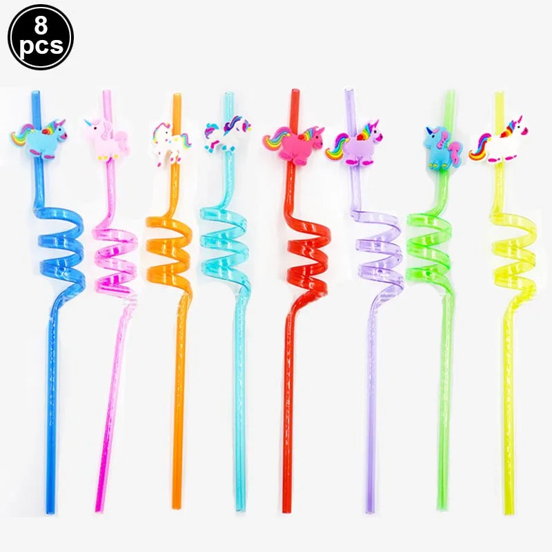 Unicorn Party Decoration Happy Birthday Banner Girl Unicorn Paper Mask Macaron Balloon Rainbow Unicorn Party Best Choice