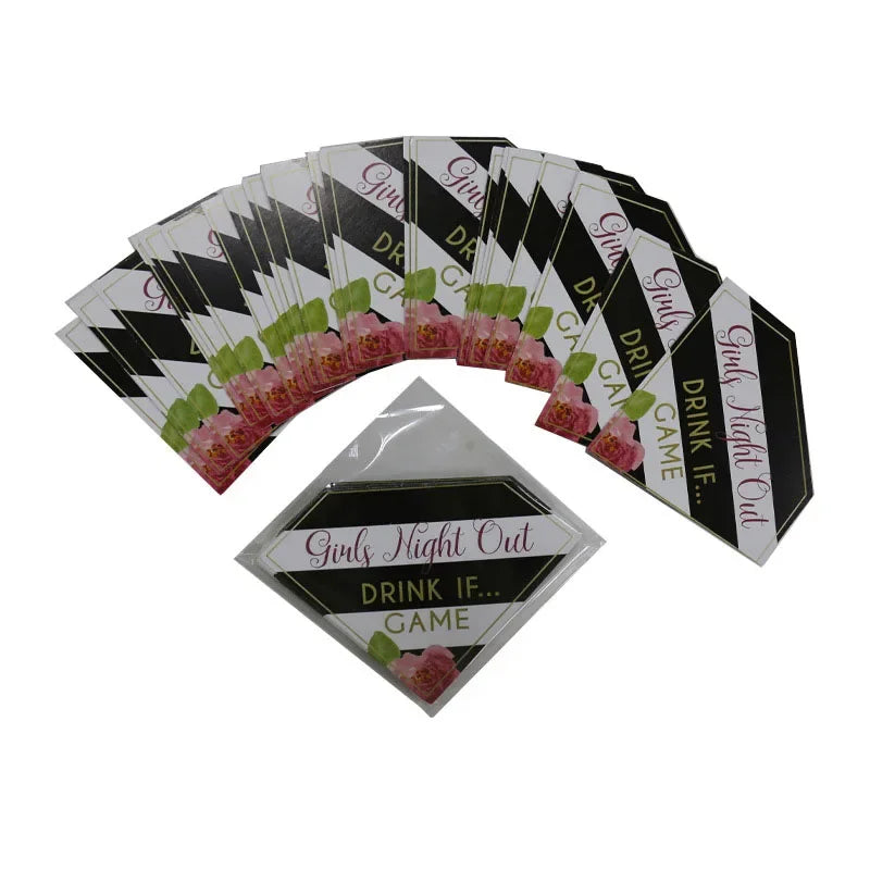 Bachelorette Party Drink If Game Cards Wedding Engagement Bridal Shower Birthday Party Girls Night Activity Drinking Games Suppl