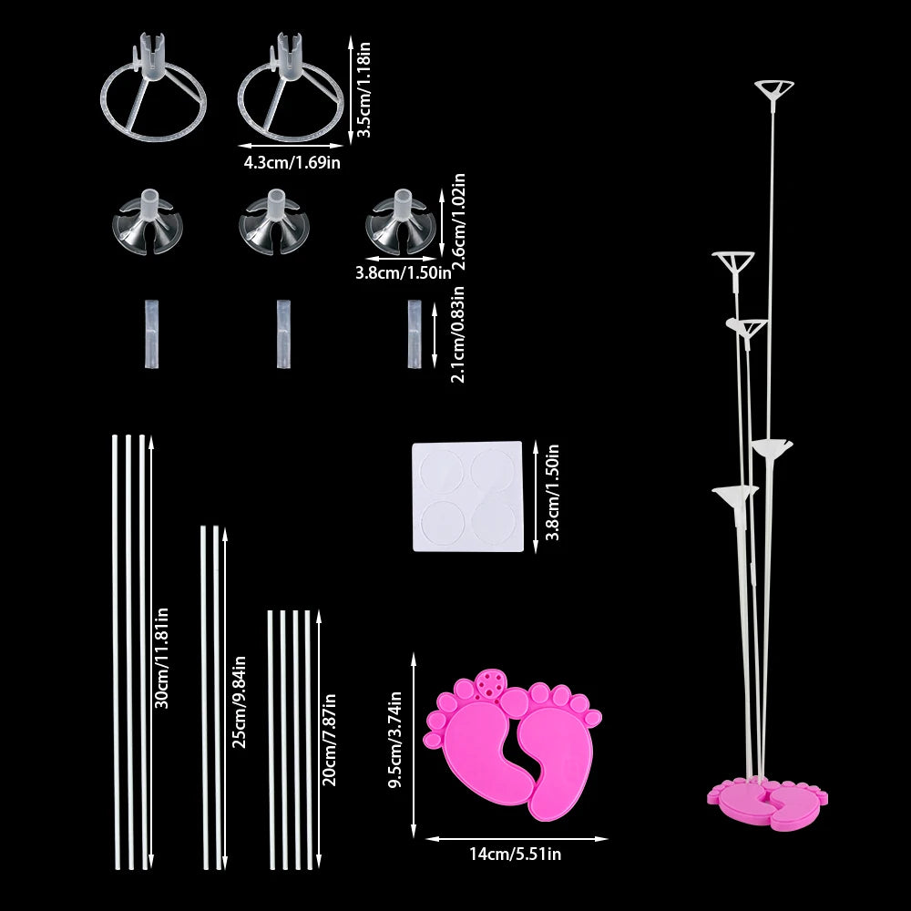 NEW 1/2set Pink Blue Gender Reveal Balloon Stand Kit Boy or Girl Baby Shower Balloon Support Kids Birthday Party Decoration