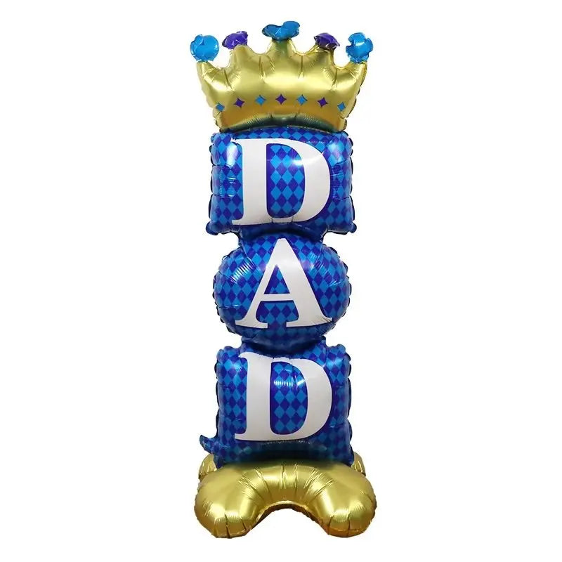 Spanish Super Dad Balloons Happy Father's Day Foil Helium Ball Father Mother Party Decoration Home Scene DIY Arrangement