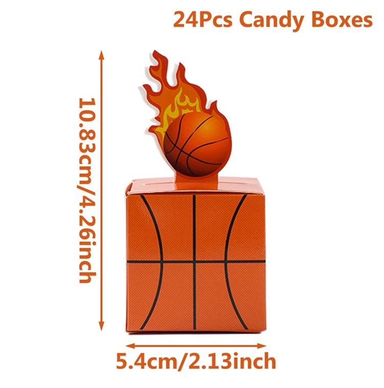 Basketball Birthday Decoration Disposable Tableware Basketball Party Paper Plates Napkins Basketball Birthday Baby Shower Decor