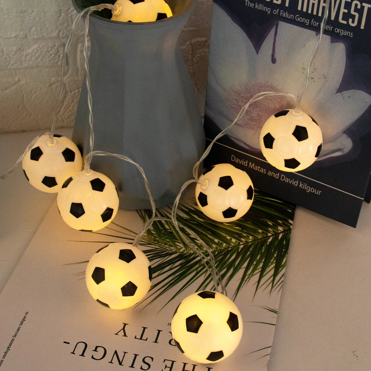 Sports Ball Theme Party Supplies Football Rugby Baseball Basketball String Light Kids Birthday Party Supplies Home Bedroom Decor