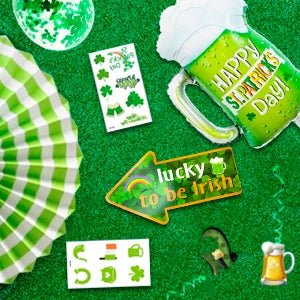 St Patricks Day Decorations, St Patrick's Day Party Decorations Set-St. Patrick's Day Balloon,Shamrock Banner Balloons