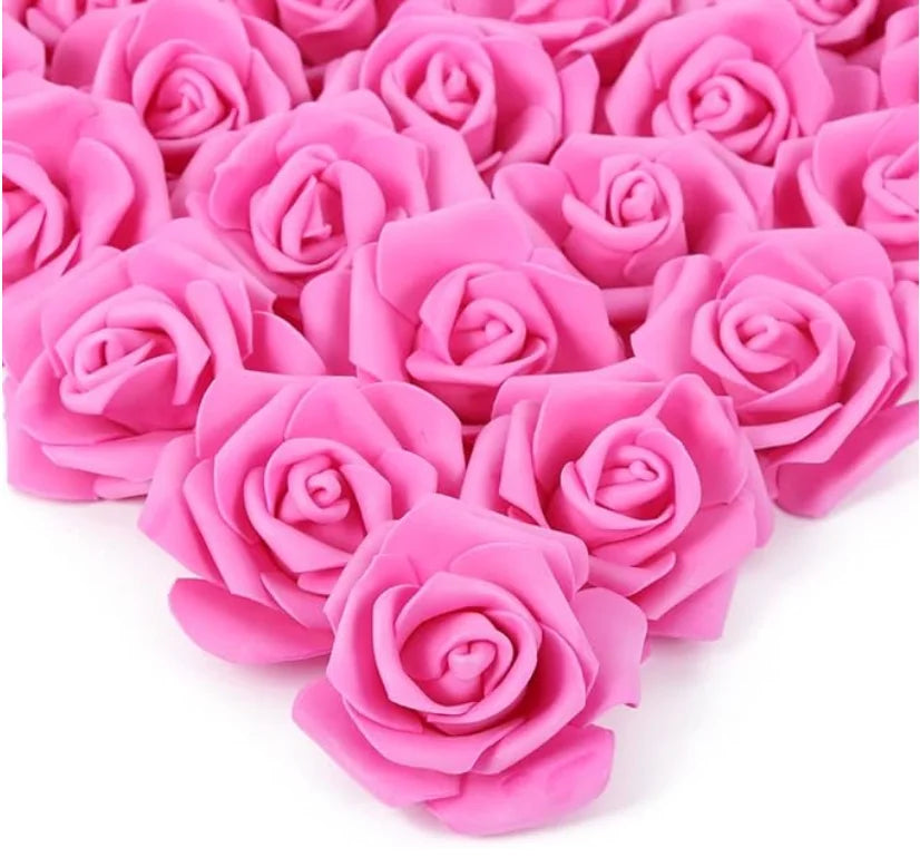 10/20/50Pcs Artificial Foam Rose Flowers PE Fake Flower for Home Room Dceor Wedding Party Halloween Thanksgiving Christmas Decor