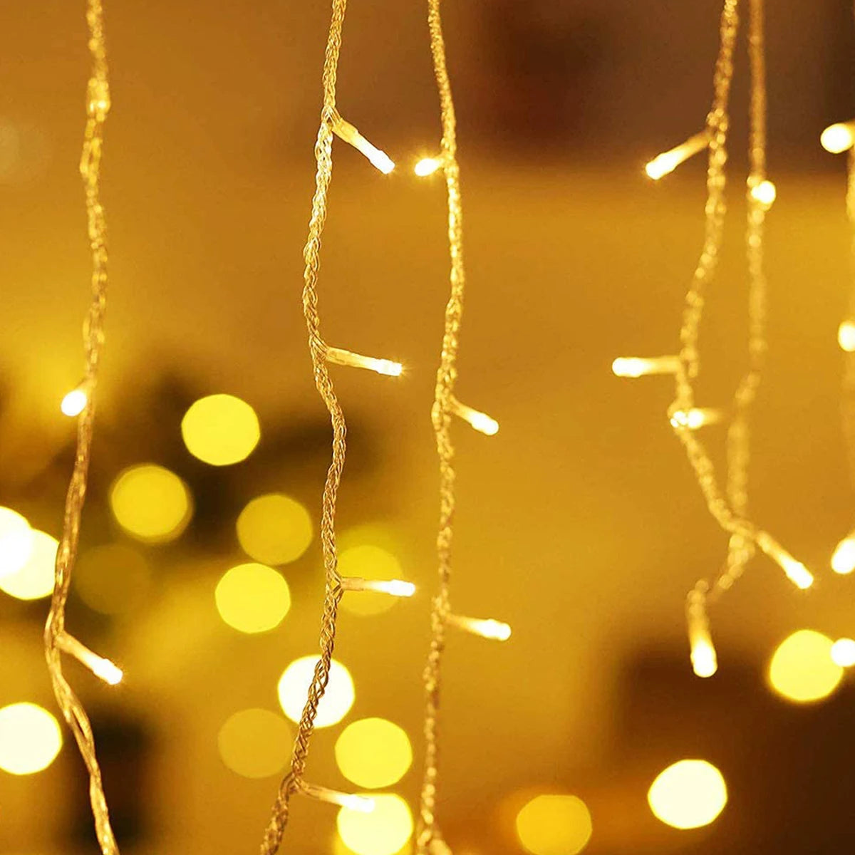 Curtain Icicle Light Indoor Outdoor Eaves Decor String Lights Garden Party Yard Christmas Decoration holiday Garlands 5m