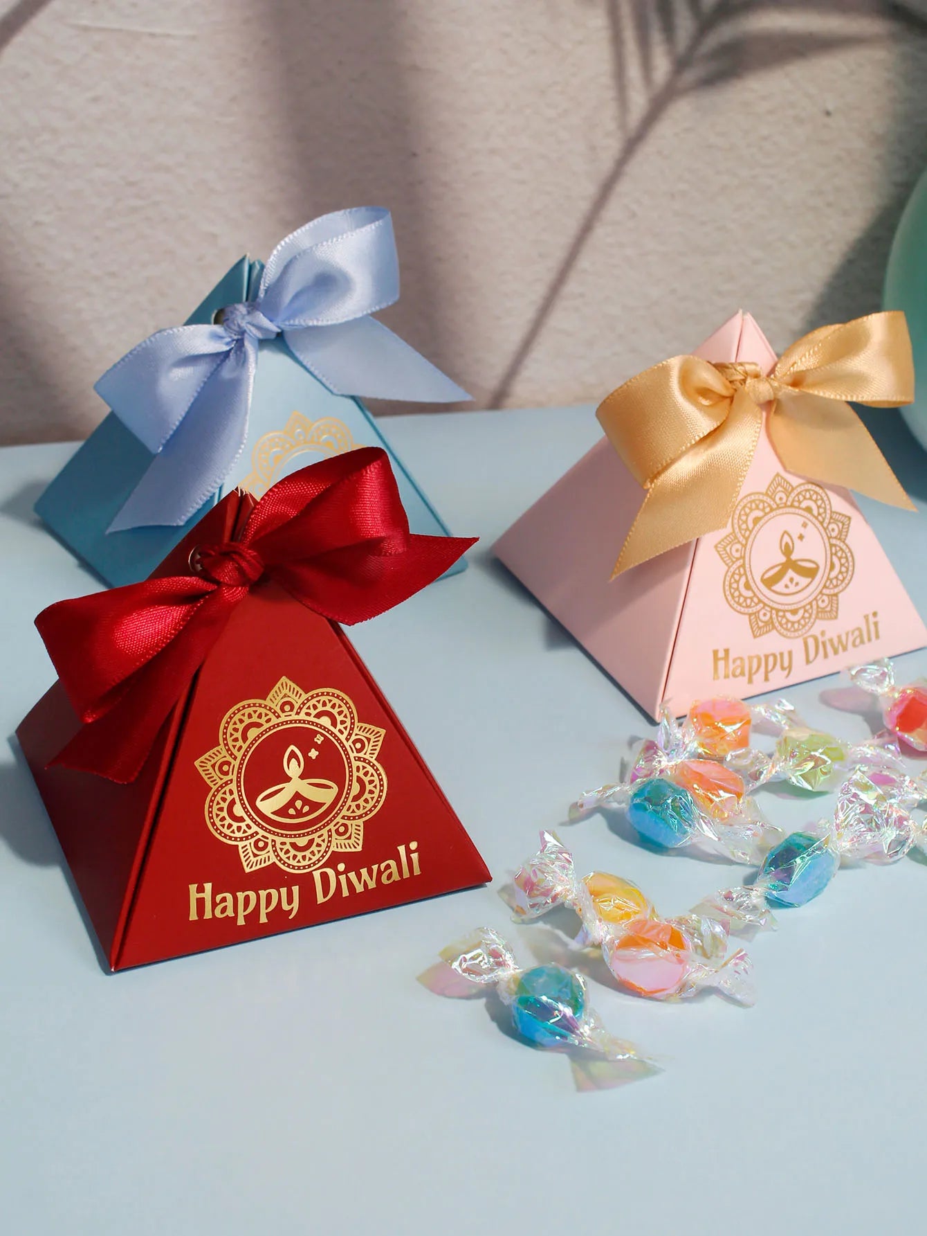 Happy Diwali Candy Box, Indian Festival Decoration Festival, Halloween, Exquisite Gift Box Candy, Chocolate