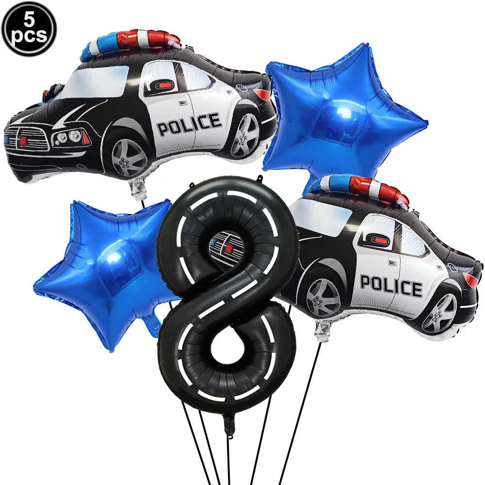 Police Party Birthday Decorations Tableware Police Party Plates Napkins Party Supplies Police Officer Theme Birthday Party Decor
