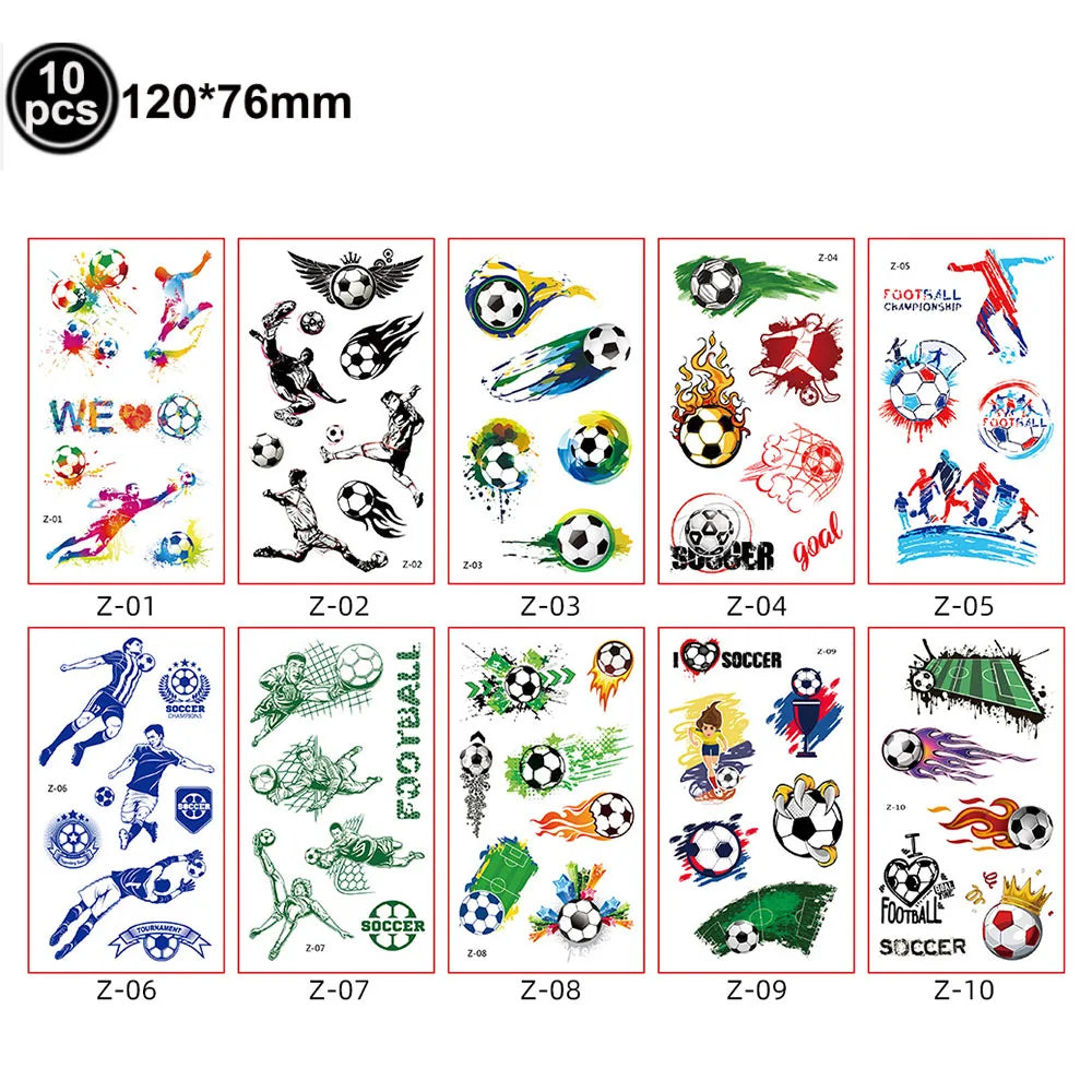 Football Themed Party Drinking Plastic Straws Kids Boys Birthday Decorations Reusable Straws Soccer Ball Sports Party Supplies