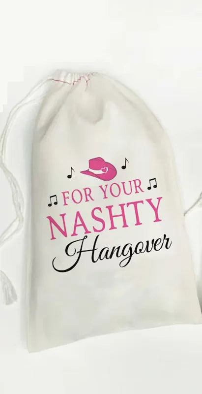 5pcs Nashville Bachelorette hen party girls trip Hangover Kit bags Birthday Recovery Kit decoration Nash Bash Survival Gift Bags
