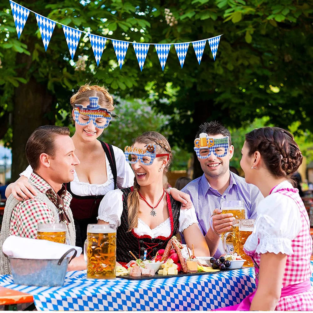 2022 Oktoberfest Funny Glasses Non-woven Beer Cups Creative Glasses Summer Party Decoration Supplies