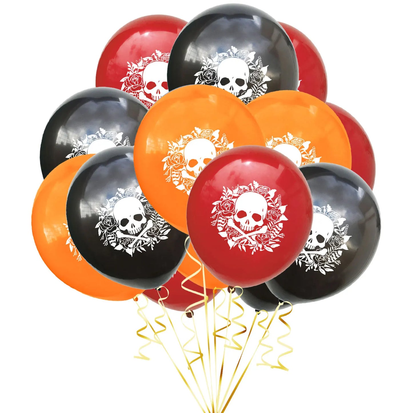 1set Day of The Dead Balloons Dia DE Los Muertos Party Decoration Skull Latex Balloons Mexican Festival Party Decor Supplies