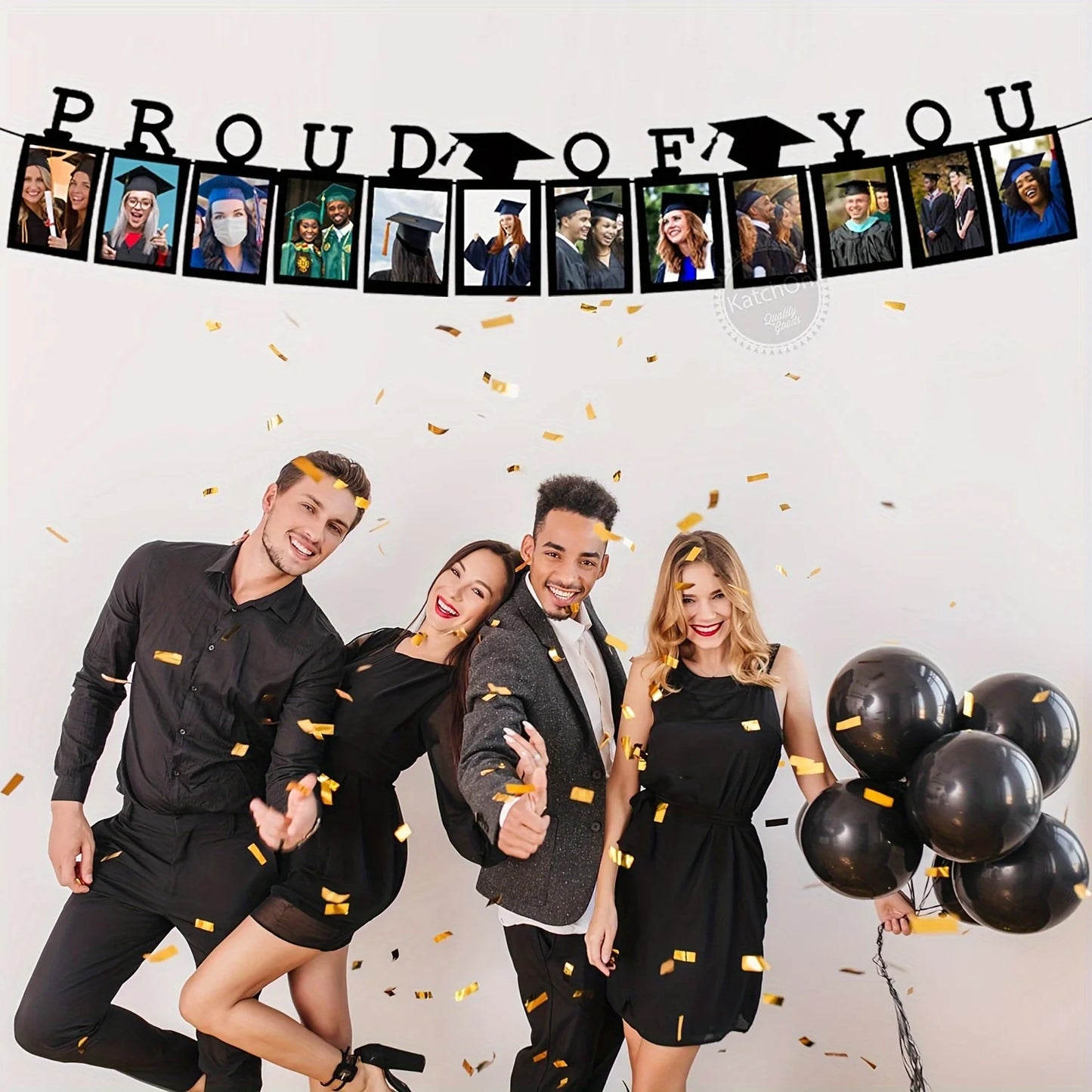Graduation Photo Banner No DIY, Graduation Picture Banner Personalized Graduation Banner 2025 Proud of You Banner, Graduation