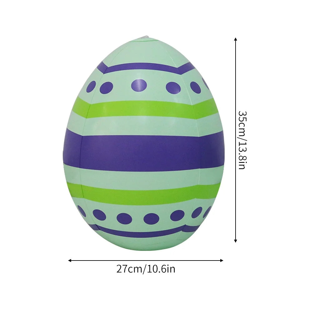 Easter Decoration Giant Egg Pvc Inflatable Ball Outdoor Garden Pendant Ornament 35x27cm Balloon Party Easter Egg Decors For Yard