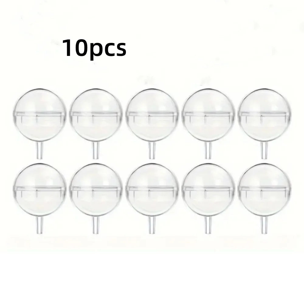 10pcs Chocolate Flower Holder Transparent Round Lid Acrylic Flower Cup Valentine's Day Bouquet Diy Material Flower Packaging