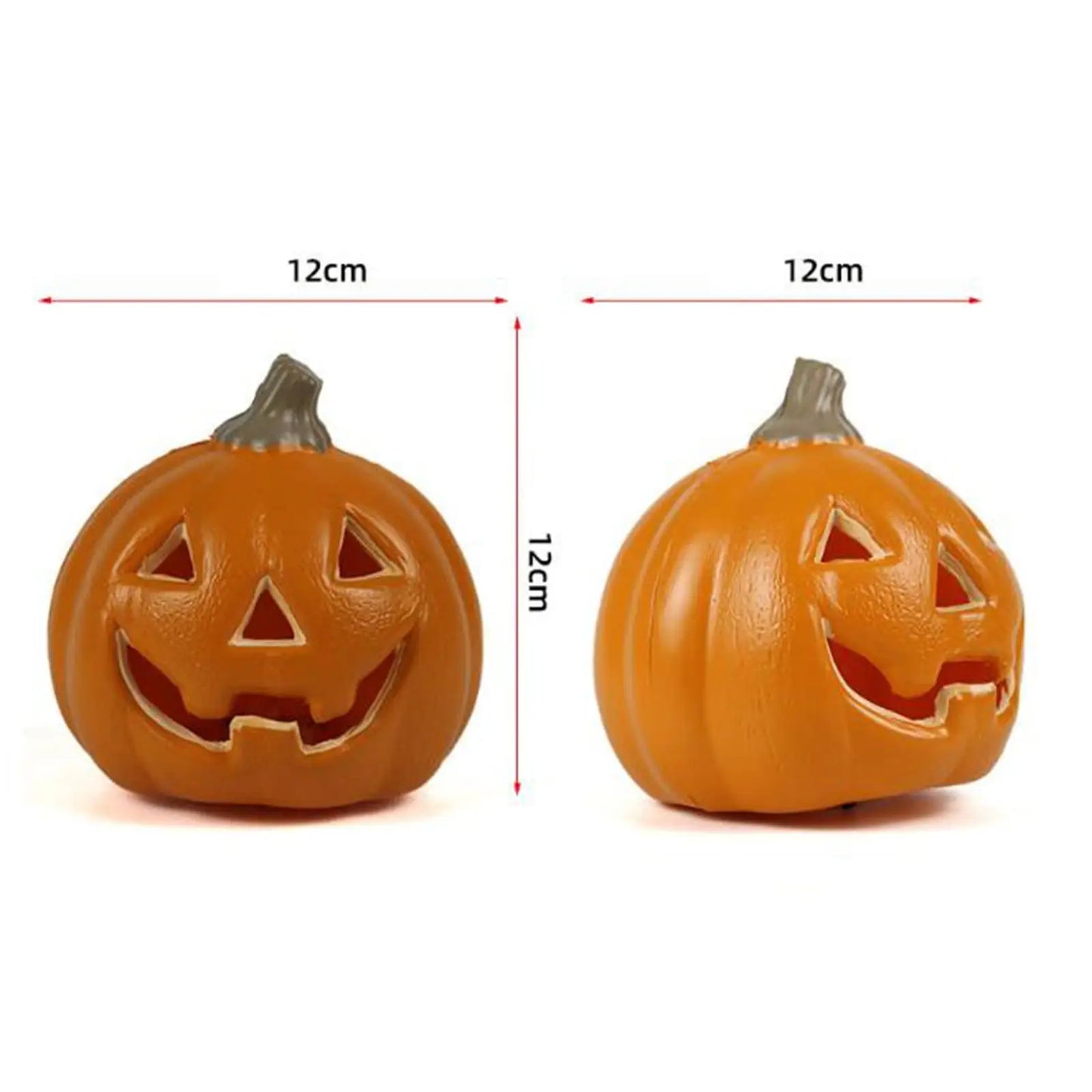 Halloween Pumpkin Lights Realistic Ornament Glow in The Dark Pumpkin Lantern Lamp for Patio Wall Holiday Party Outdoor Indoor