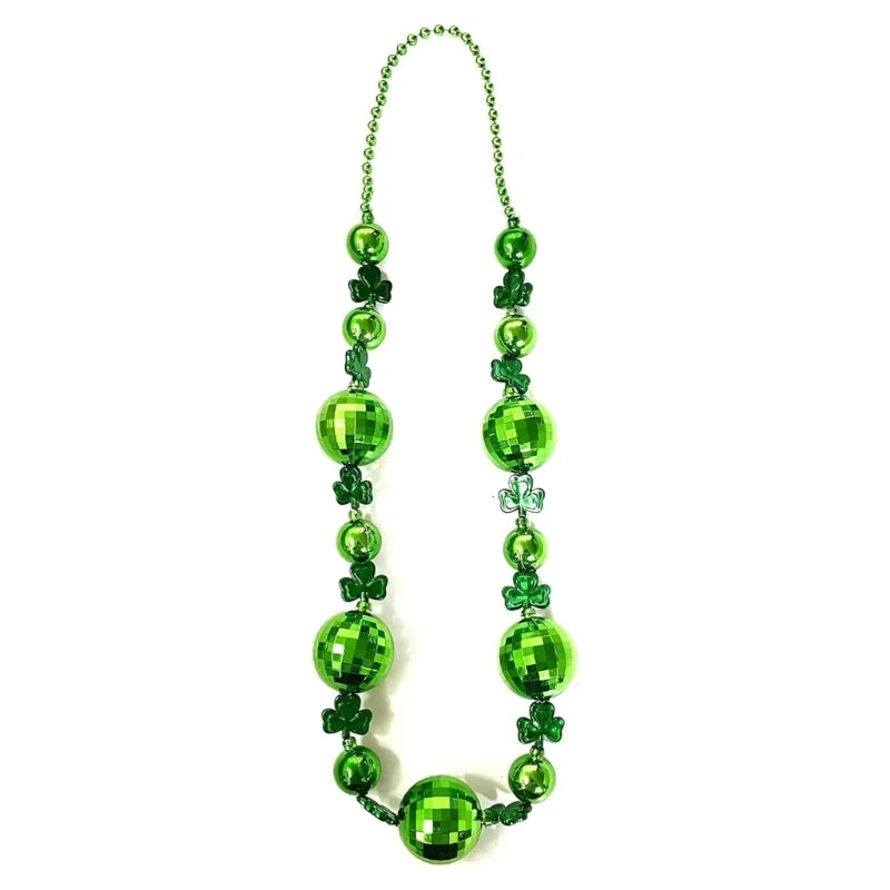 Patricks Day Necklace Irish Festival Accessories for Kids Women Man Decorations Dropship