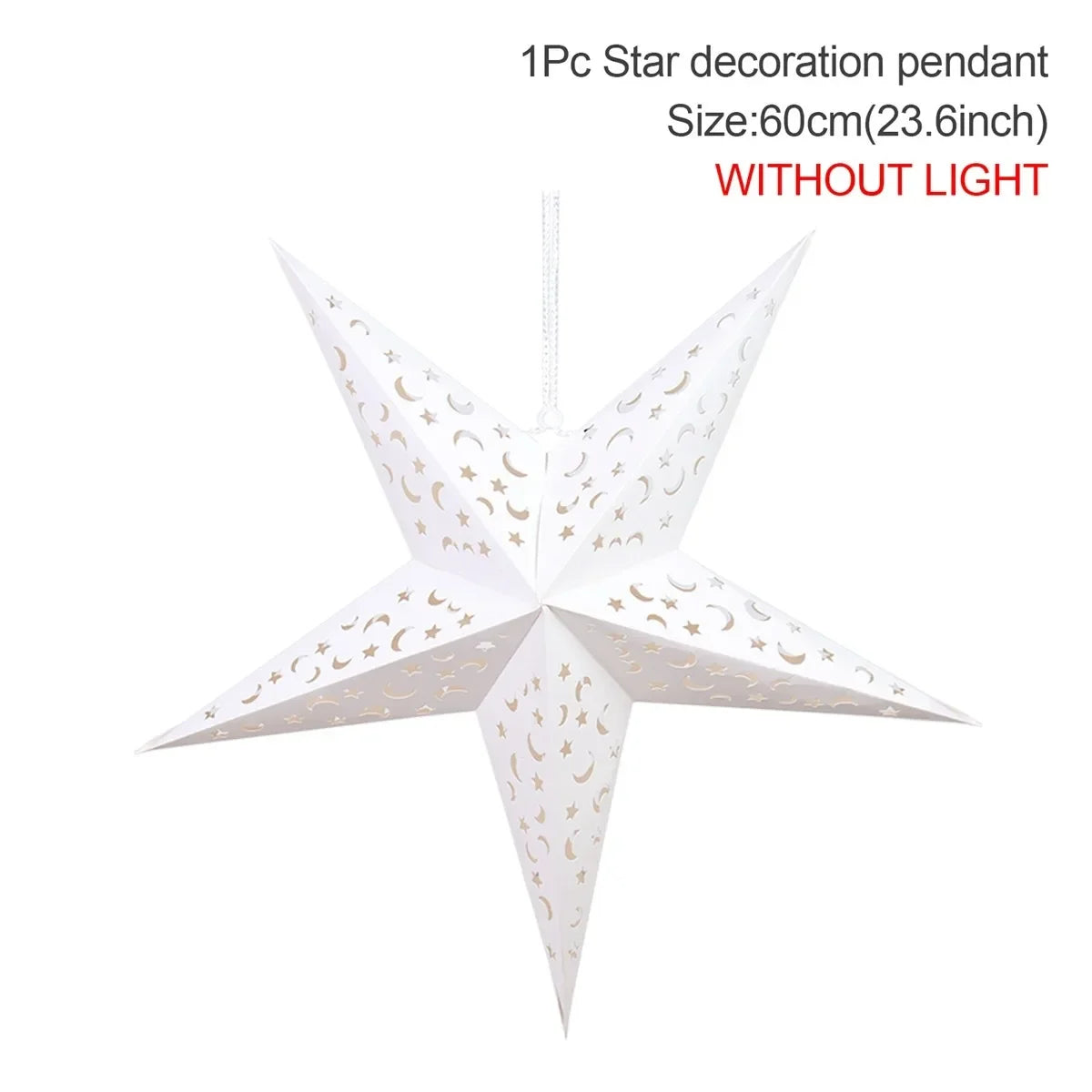 Hollow Star Hanging Pendants Ramadan Decorations 2025 for Home Ramadan Islamic Muslim Party Gifts Eid Mubarak Home Decorations