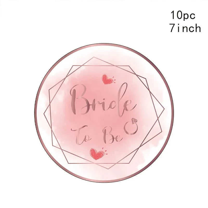 Bachelorette Party Decoration Disposable Tableware Dimond Ring Finger Napkins Bride To Be Bridal Shower Happy Hen Party Decors