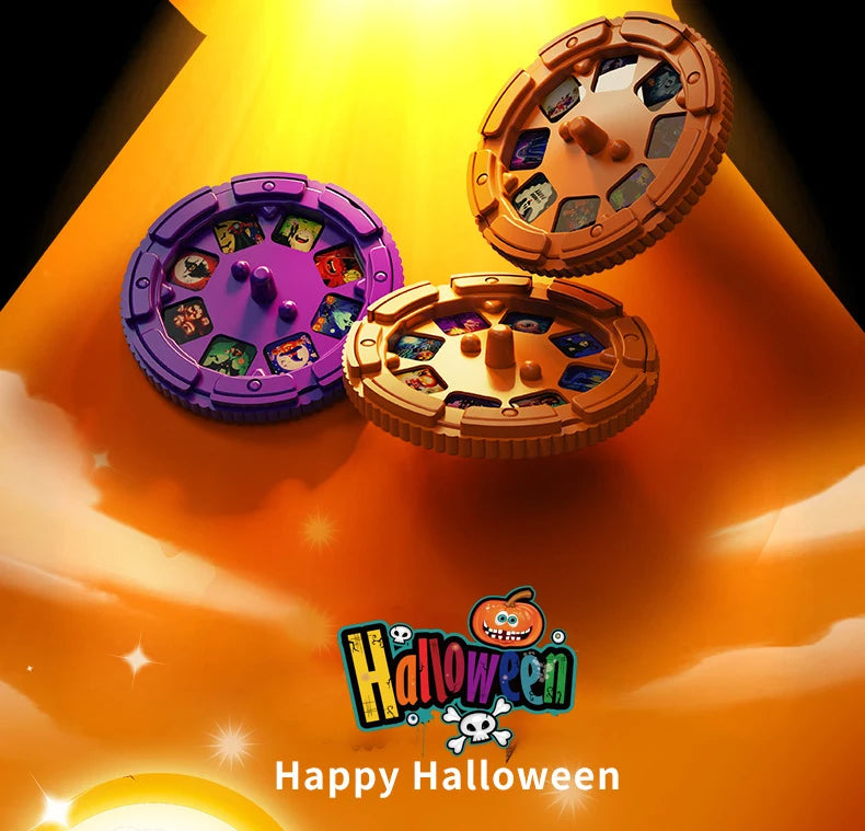 Halloween Projection Flashlight, Early Education Puzzle Development Toy, 24 Patterns Projector Torch Baby Toys, Hallowmas Gifts