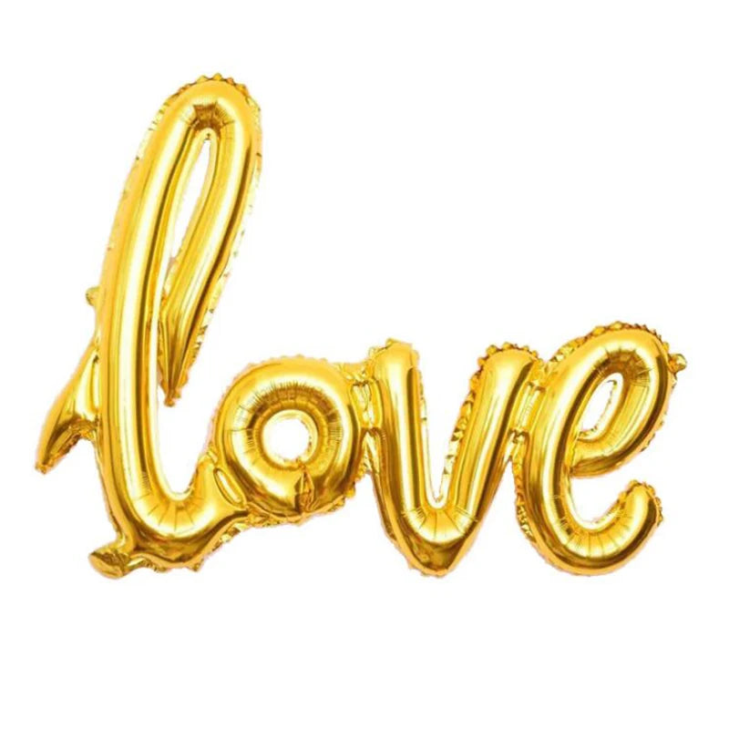 108cm Big Red Letter LOVE Foil Balloons Wedding Anniversary Valentine's Day Proposal Aluminum Balloon Baby Shower Globos Decor