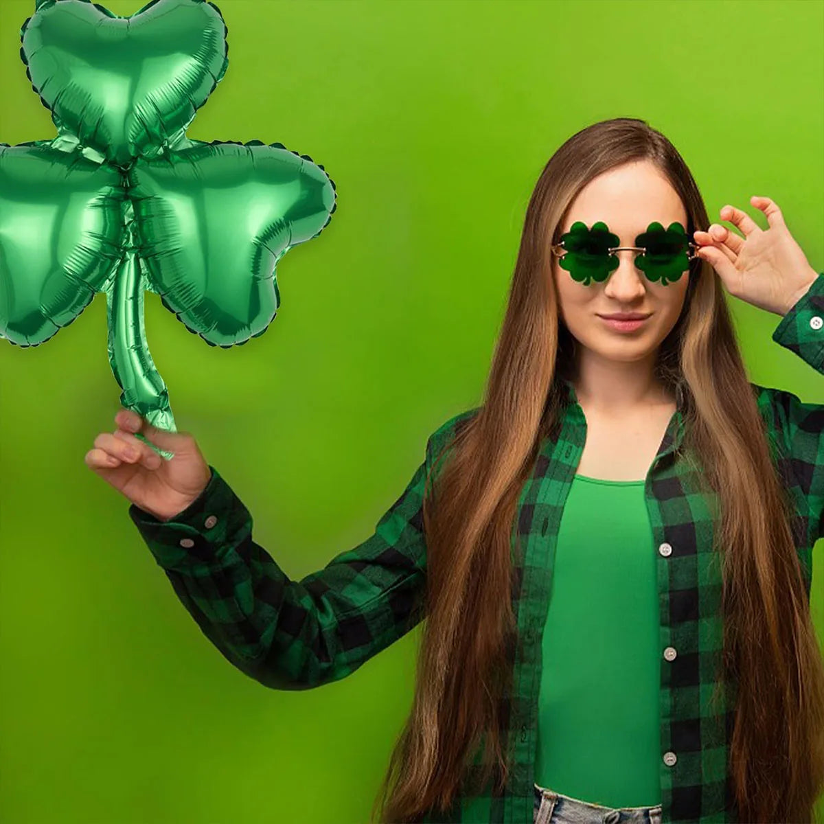 St Patricks Day Lucky Clover Foil Balloons Horseshoe Beer Cup Shape Decor Irish Festival Elf Balloon Home Party Supplies