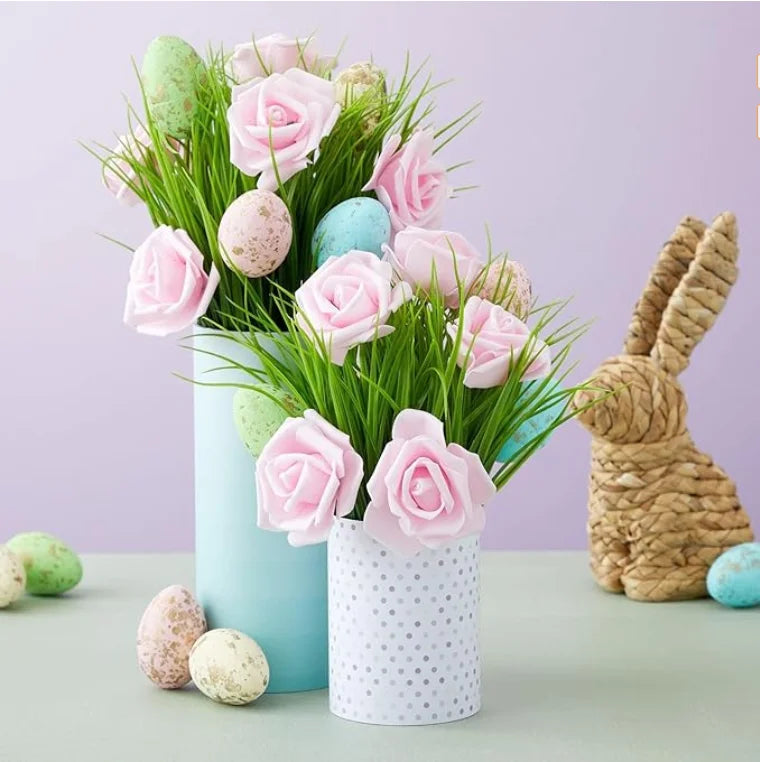 10/20/50Pcs Artificial Foam Rose Flowers PE Fake Flower for Home Room Dceor Wedding Party Halloween Thanksgiving Christmas Decor