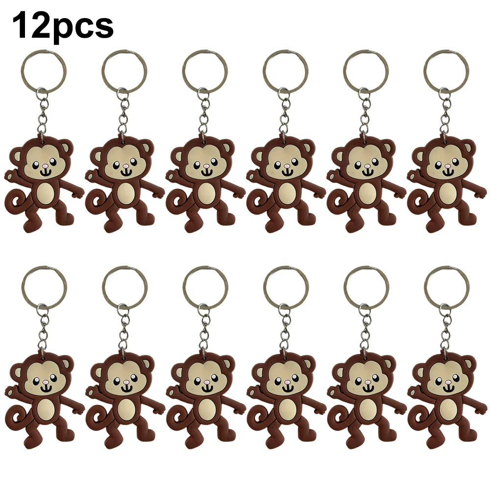 Monkey Party Supplies George Birthday Decorations Monkey Paper Plates Straw for Dinner Monkey Balloon Cake Decor