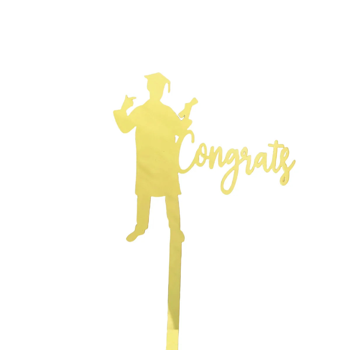 2025 Graduation Cake Topper Gold Black Acrylic certificate Student Party Gift Graduation Ceremony Cake Topper Dessert Decoration