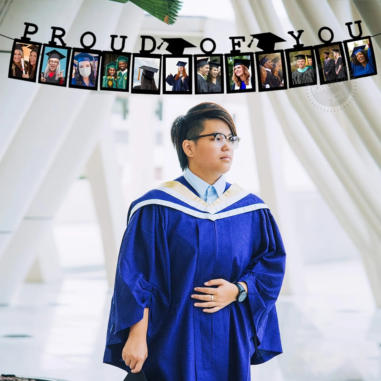 Graduation Photo Banner No DIY, Graduation Picture Banner Personalized Graduation Banner 2025 Proud of You Banner, Graduation