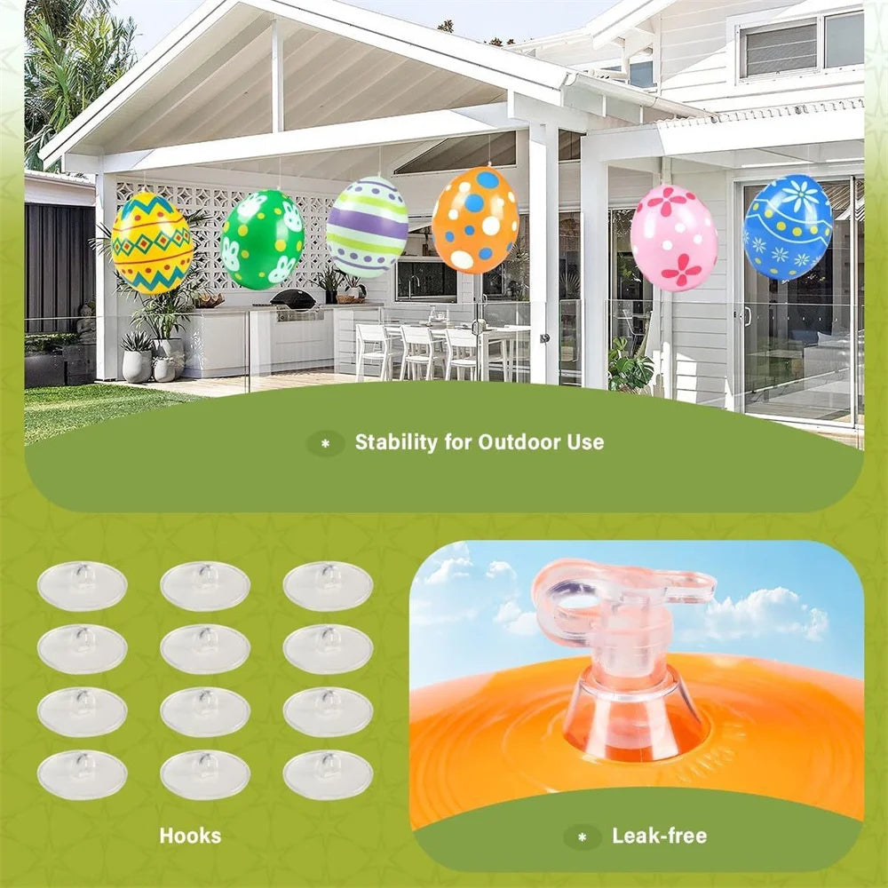 Easter Decoration Giant Egg Pvc Inflatable Ball Outdoor Garden Pendant Ornament 35x27cm Balloon Party Easter Egg Decors For Yard