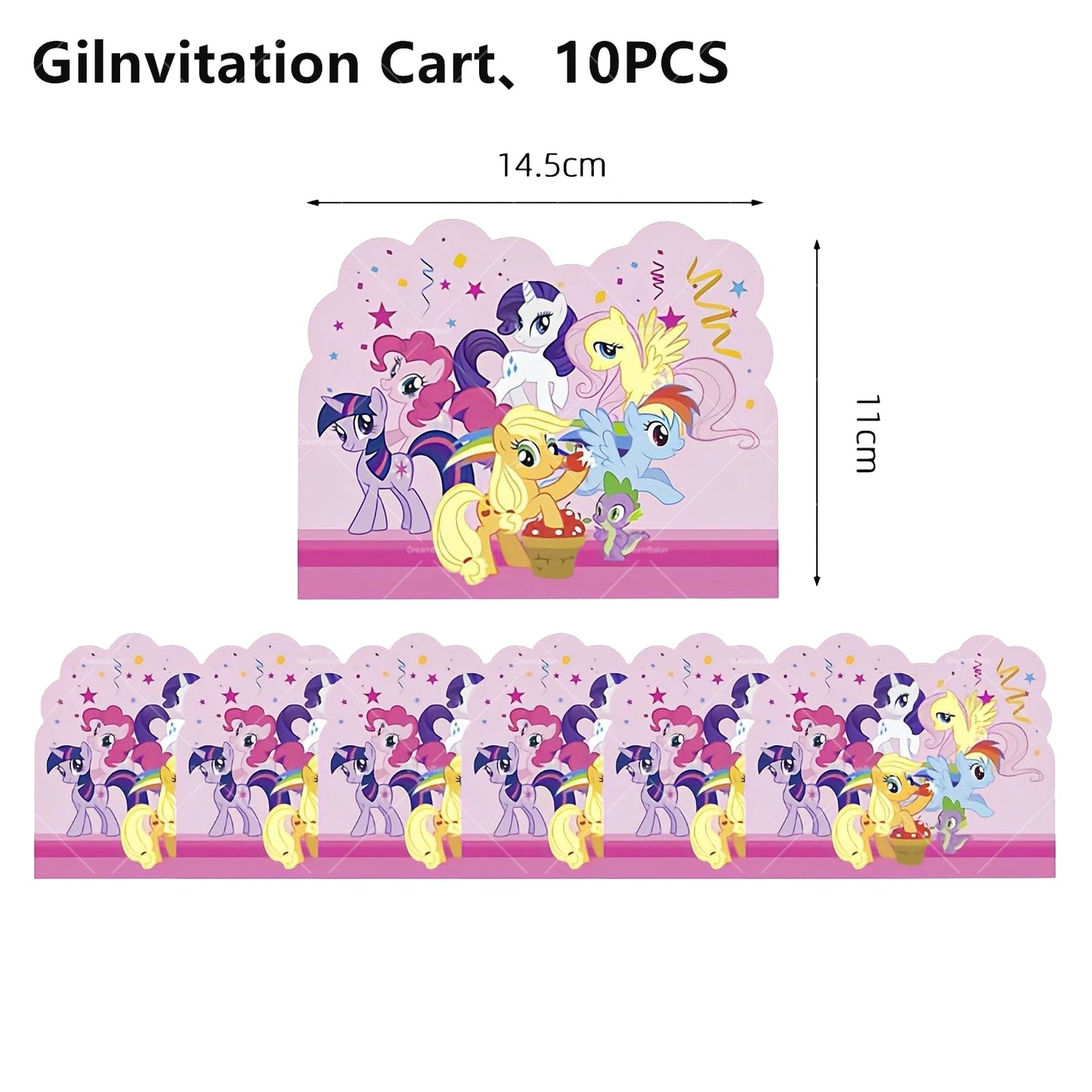 My Little Pony Foil Latex Balloon Happy Birthday Party Decoration Banner Cake Topper Kid Event Supplies Backdrop Disposable Toys