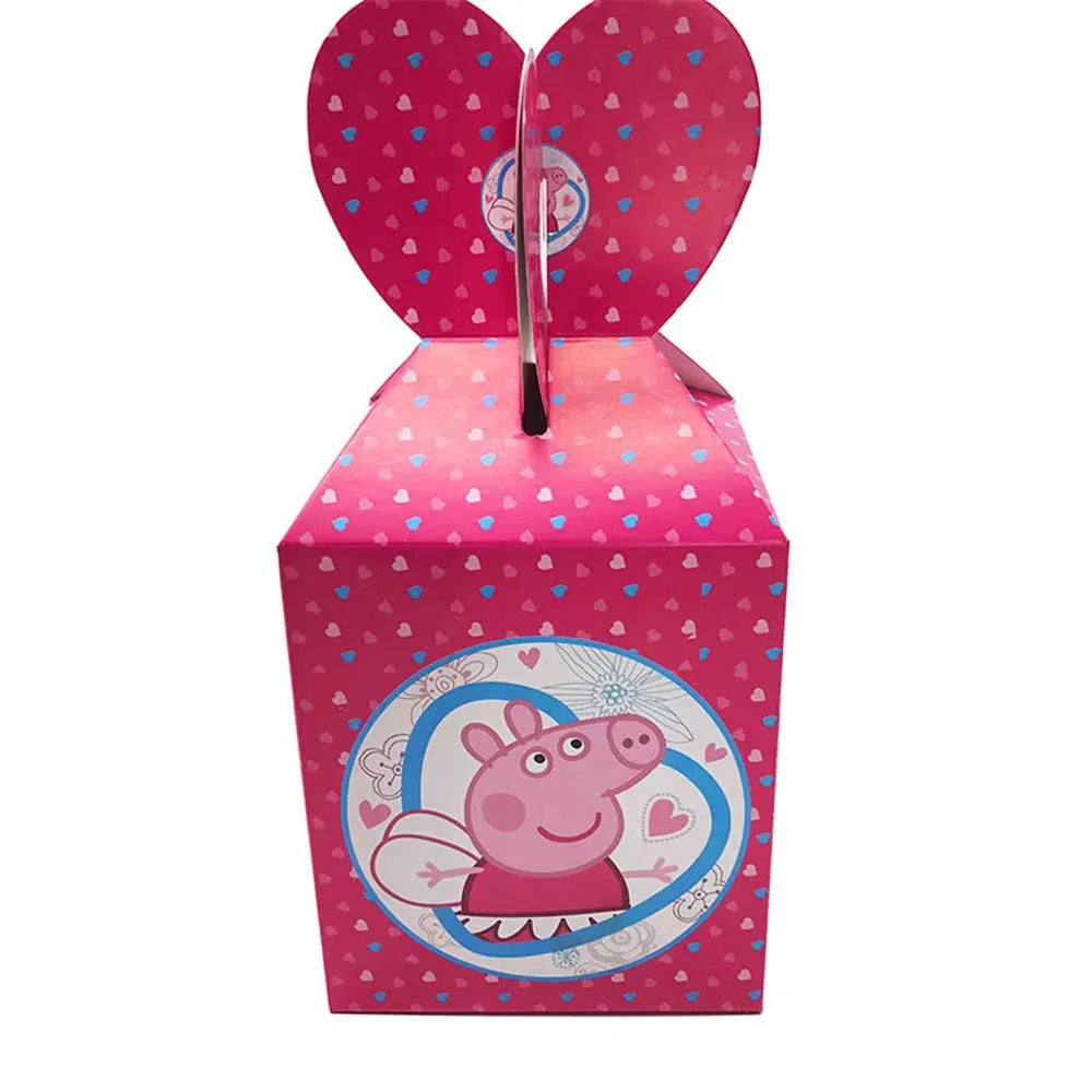 Cartoon Pig Family Birthday Party Balloon Decoration Set for Girls, Disposable Party Tableware Banner, Baby Shower Birthday Hat